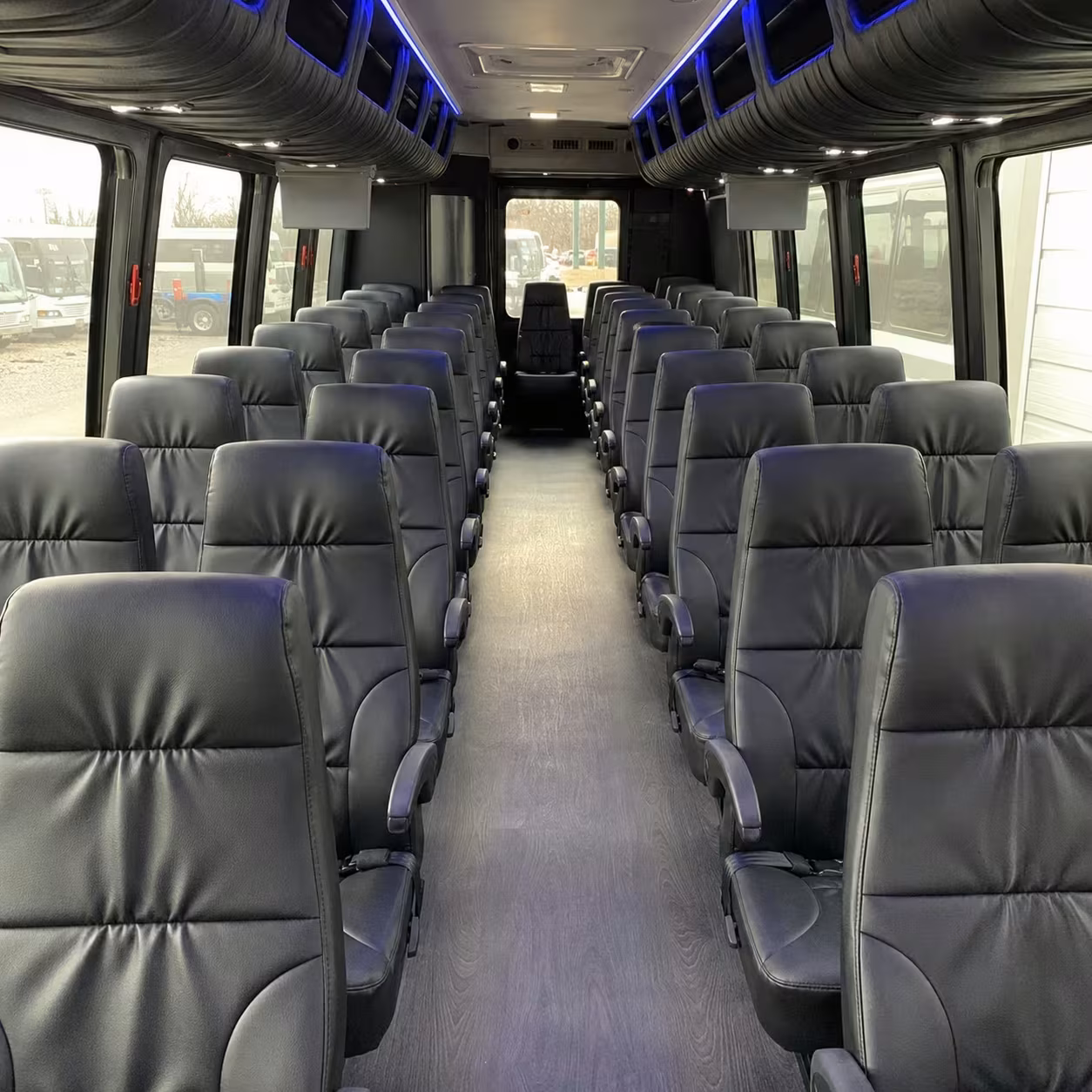 25 passenger minibus interior