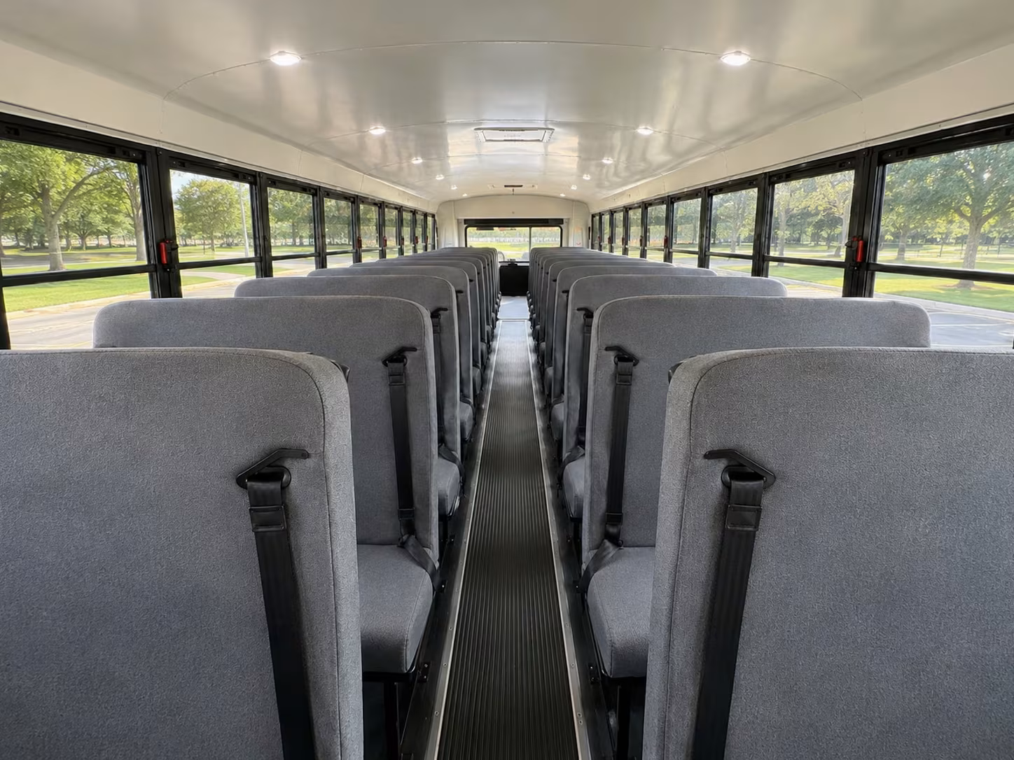 school bus inside
