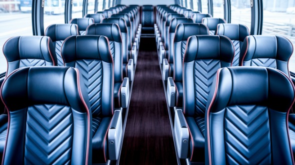 bridgeport 50 passenger charter bus inside