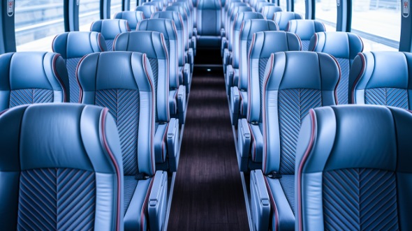 bridgeport 50 passenger charter bus interior