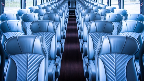 bridgeport 54 passenger charter bus interior