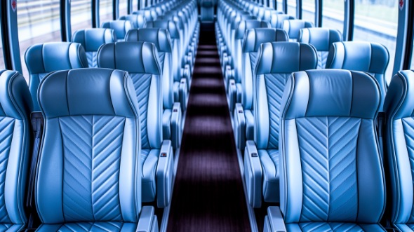 bridgeport 56 passenger charter bus interior