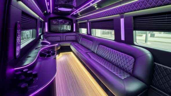 bridgeport party bus rental inside